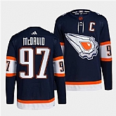 Men's Edmonton Oilers #97 Connor McDavid Navy 2022-23 Reverse Retro Stitched Jersey Dzhi,baseball caps,new era cap wholesale,wholesale hats
